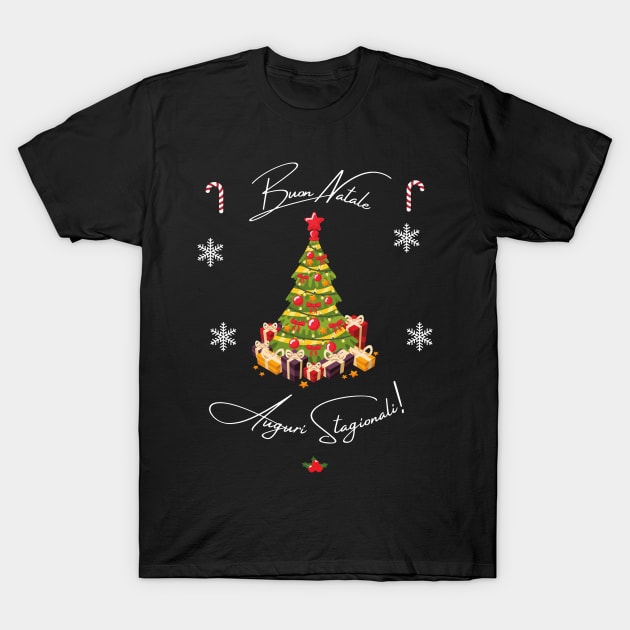 Buon Natale Version 2 T-Shirt by AnastasioArts